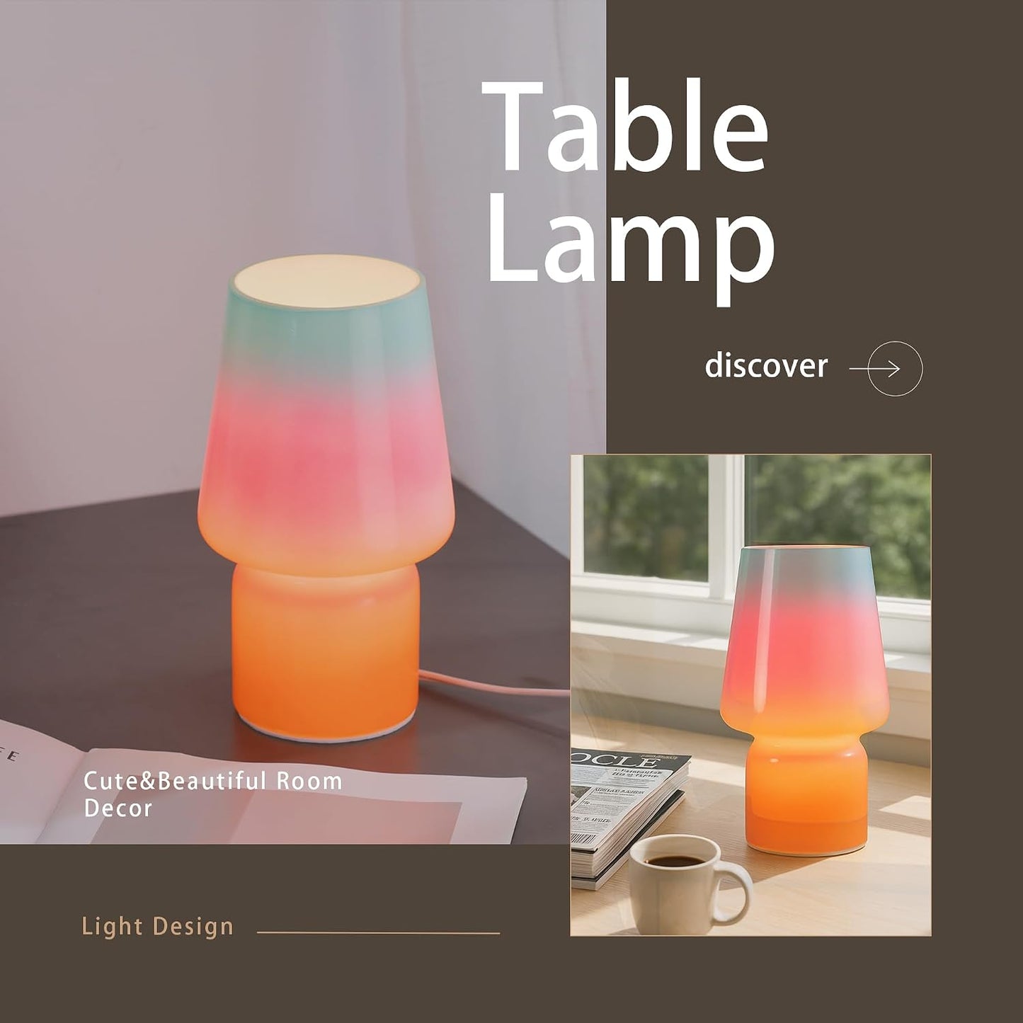 Charming Mushroom Table Lamp