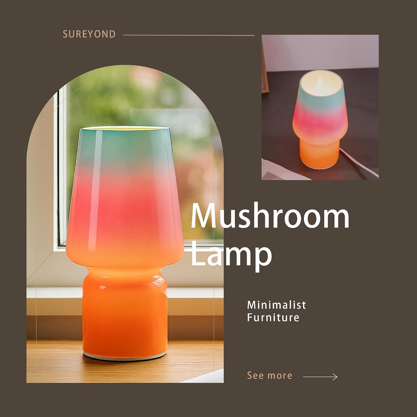 Charming Mushroom Table Lamp