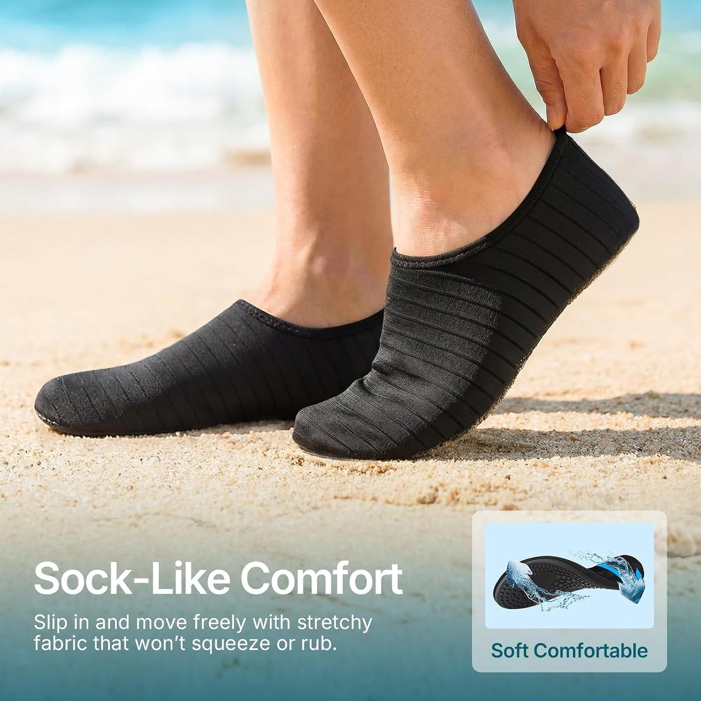 Quick-Dry Aqua Slip-On Shoes