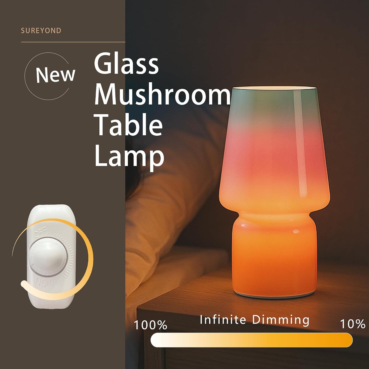 Charming Mushroom Table Lamp