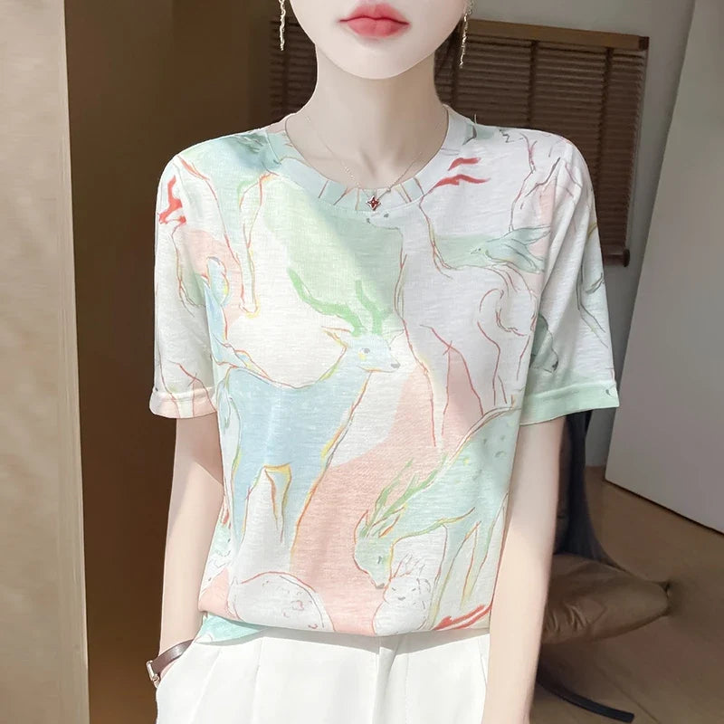Chic Summer Knit Tee
