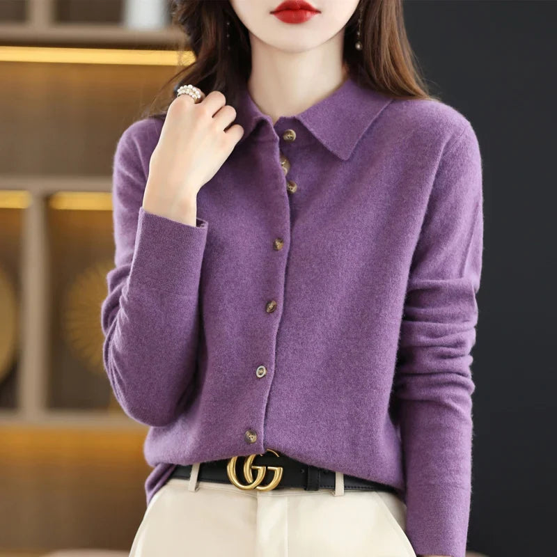 Cozy Wool Knit Cardigan