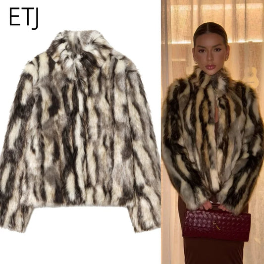 Cozy Faux Fur Jacket for Women